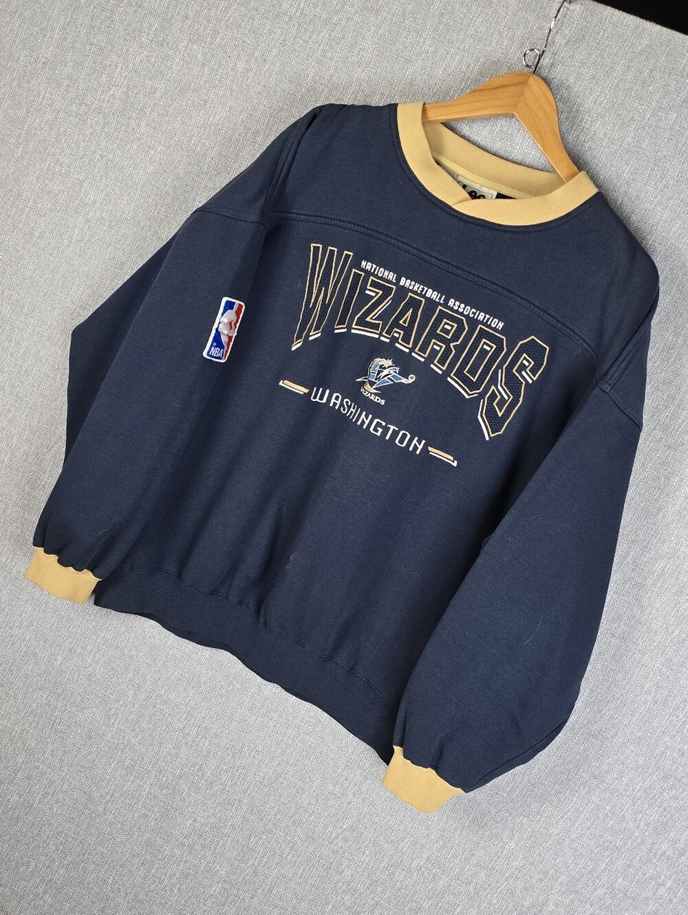 Vtg Lee Sport Washington Wizzards NBA Crew Neck Sweatshirt Mens Sz XL